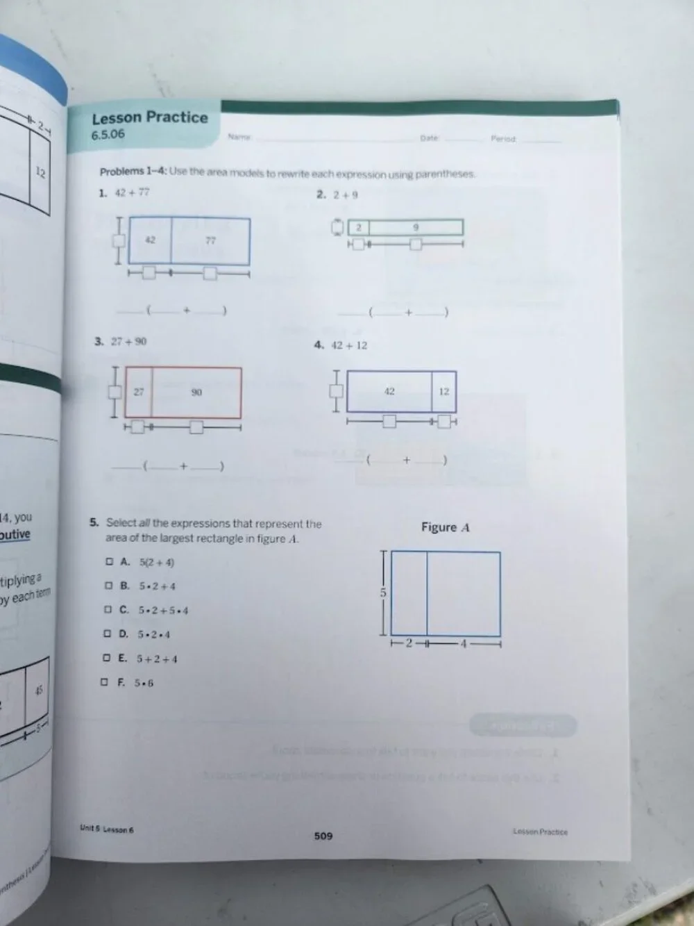Amplify Desmos Math Grade 6 Volume 2 California Student Edition Book Workbook Ma